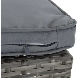 Estexo Polyrattan Gartenbar Set Gartenmöbel Sitzgruppe Rattan Bar Tresen Barset Tisch