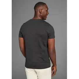 Bruno Banani T-Shirt Mit Doppelkragen und Zierbrusttasche grau M (48/50)