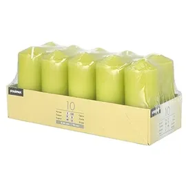 Papstar Stumpenkerzen 9 x 4 cm 10 St. kiwi
