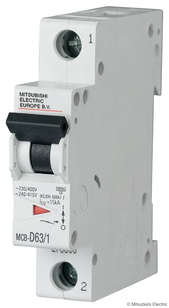 Mitsubishi Electric 1A, 1-polig, D-Kurve MCB-D1/1