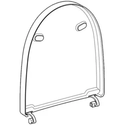 Geberit AquaClean Mera Ersatz-Wc-Deckel 243.211.11.1, Ersatzteile,
