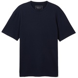 TOM TAILOR T-Shirt mit Waffel-Strutkur und Rundhalsausschnitt, Gr. L