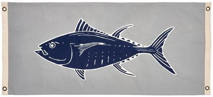 Stoffbanner mit Thunfisch 100x45 cm