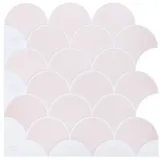 vidaXL Fischschuppen Fliese Hellrosa 30 x 30 cm 10 St.