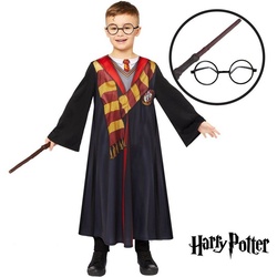 Amscan Zauberer-Kostüm Harry Potter Deluxe Kinder Kostüm 6- 8 Jahre – 6- 8 Jahre