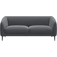 2,5-Sitzer FLEXLUX "Belle Designsofa, Couch, bequem durch Kaltschaum im Sitz", grau (soft grau), B:188cm H:74cm T:89cm, 100% Polyester, Sofas, Skandinavisches Design, In hochwertiger Verarbeitung
