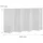 Relaxdays Paravent Raumteiler, Hxb: 170 x 320 cm, faltbarer Raumtrenner, 8-teiliger Sichtschutz, Holz & Papierseil, Weiß