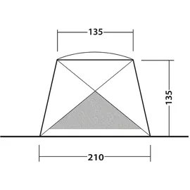 Outwell Compton Beach Shelter (Größe One Size, grau)