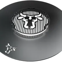 tuning-art Grillring 80 cm Stahl Grau