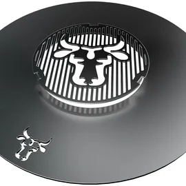 tuning-art Grillring 80 cm Stahl Grau