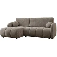 Mirjan24 Ecksofa Zara Kunststoff 5-Sitzer Braun