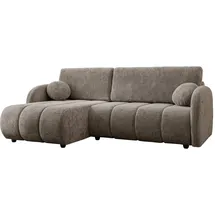 Mirjan24 Ecksofa Zara Kunststoff 5-Sitzer Braun