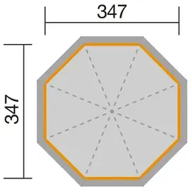 Lasita Maja Jamaica 3,89 x 3,45 m Grau