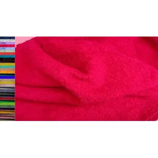 StoffBook WALKFROTTEE STOFF DOUBLEFACE SCHWER FROTTEE STOFF STOFFE METERWARE, B835 (Pink)