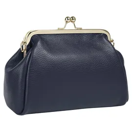 Cluty Abendtasche Leder Blau