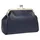 Cluty Abendtasche Leder Blau