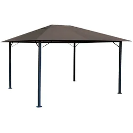 Quick Star Pavillon Nizza 4 x 3 m inkl. 4 Seitenteile Taupe/Beigegrau