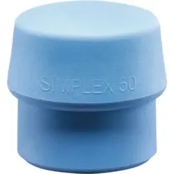 Schonhammerkopf SIMPLEX Kopf-D.80mm TPE-soft blau weich HALDER