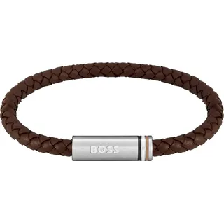 Boss Lederarmband »ARES SINGLE« mit Emaille bunt