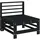 vidaXL Garten-Mittelsofa Holz schwarz