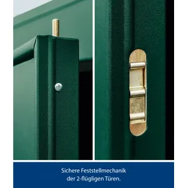 Hörmann Gerätehaus Berry Classic 2,59 x 2,48 m Moosgrün