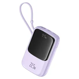 Baseus Qpow Pro+ 10000mAh Powerbank 22.5W USB-C/USB-A mit Kabel - Violett