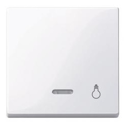 Merten Wippe mit Kontrollfenster und Aufdruck Licht, System M (aktivweiß glänzend)