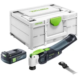 Festool VECTURO OSC 18 E-Basic Akku Oszillierer 18 V Starlock Max Brushless + 1x Akku 3,0 Ah + Systainer - ohne Ladegerät
