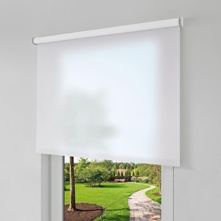 erfal Smart Control Rollo für Homematic IP 60 x 230 cm, halbtransparent weiß