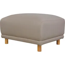 Hocker ANDAS "Maroon", beige, B:79cm H:48cm T:63cm, Struktur (100% Polyester), Struktur grob ( 100% POLYPROPYLEN, Struktur fein ( 100% Polyester), Hocker, Polsterhocker