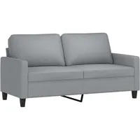 Gecheer Sofa 2-Sitzer Polstersofa Loungesofa Schlafsofa Bettcouch Gästesofa Modern Couch Sitzsofa Polstermöbel Bettsofa für Wohnzimmer/Schlafzimmer/Gästezimmer, Hellgrau 140 cm Stoff