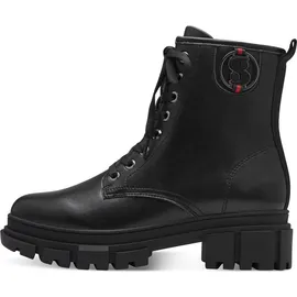 s.Oliver Damen Stiefeletten ohne Absatz zum Schnüren Vegan, Schwarz (Black), 37 EU