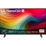 LG 43NANO81T6A NanoCell TV (Flat, 43 Zoll / 109 cm, UHD 4K, SMART TV, webOS 24 mit ThinQ)