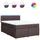 vidaXL Boxspringbett 140 x 200 cm Dunkelbraun