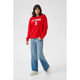 Kaffe KAberta Sweatshirt Rot/Weiß XS