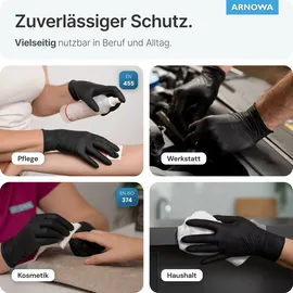 ARNOWA GmbH ARNOMED Latexhandschuhe BLACK PREMIUM - Größe L