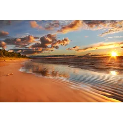 Fototapete PAPERMOON "Lake Huron Dunes", bunt (mehrfarbig), B:4m L:2,6m, Vlies, Tapeten