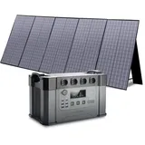 ALLPOWERS Tragbares Powerstation (S2000 Pro) 1451Wh Mobiler Stromspeicher AKKU Solar Generator 2400W (Spitze 4000W) Steckdose mit 400W Faltbares Solarpanel für Camping Garten RV Reise Notfall Balkon