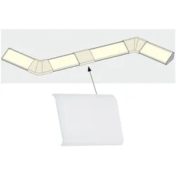 Delta Profil Cover 4er Pack Satin, Kunststoff - 70263