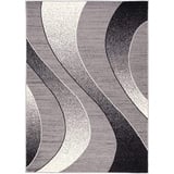 Mazovia Teppich CHEAP_K857A_2, 140x200, Kurzflor, Modern, Geometrisch grau 140x200