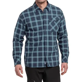 Schöffel Langarmhemd kariert Blau 50