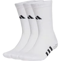 Adidas Performance Cushioned Crew Grip Socken 3 Paar White / Black 40-42