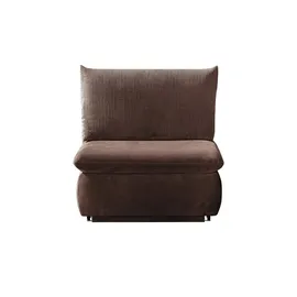 Sofa.de Schlafsessel Etta Kunstleder 88 x 88 x 96 cm Braun mit Schlaffunktion