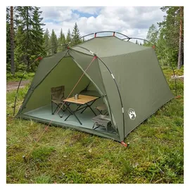 vidaXL Tunnelzelt Olive Grün