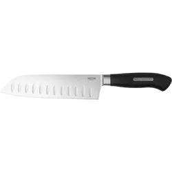 Santokumesser SIENA HOME "TREVISO", schwarz, Klingenlänge 18cm, Stahl, Kochmesser, asiatischer Klassiker für Gemüse und Fleisch, 18 cm