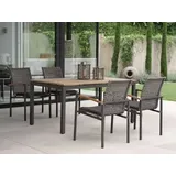 Stern Lucy Gartenmöbel Set Teak Größe M, Tisch 160x90cm und 4 Sessel