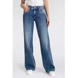 Herrlicher Bootcut-Jeans "Edna Denim Comfort", Damen, Gr. 29, Länge 34, blau (snake blau), Denim/Jeans, Obermaterial: 98% Baumwolle, 2% Elasthan, ausgestellt, Jeans