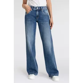 Herrlicher Bootcut-Jeans "Edna Denim Comfort", Damen, Gr. 29, Länge 34, blau (snake blau), Denim/Jeans, Obermaterial: 98% Baumwolle, 2% Elasthan, ausgestellt, Jeans