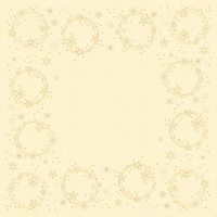 Duni Dunisilk-Mitteldecken Star Shine cream 84 x 84 cm 20 Stück