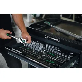 Stahlwille Werkstattwagen Stahl 1000 x 877 x 481 mm anthrazit/schwarz unbestückt